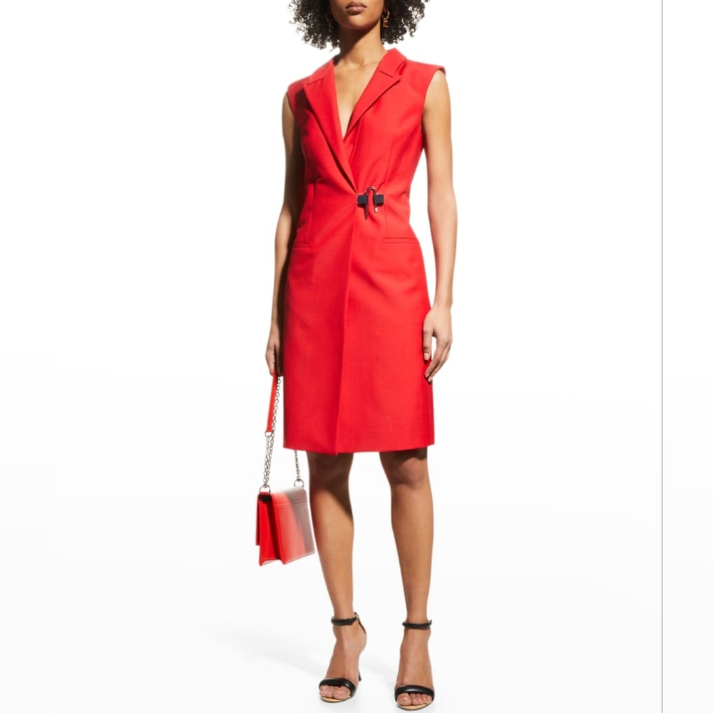 Authentic Givenchy U-lock Red Dress